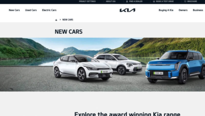 DigitallySara lavoro SEO   per Kia Motors UK